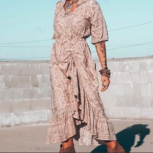 Bohemian Spell Gypsy Style Tribal Print Boho Dress